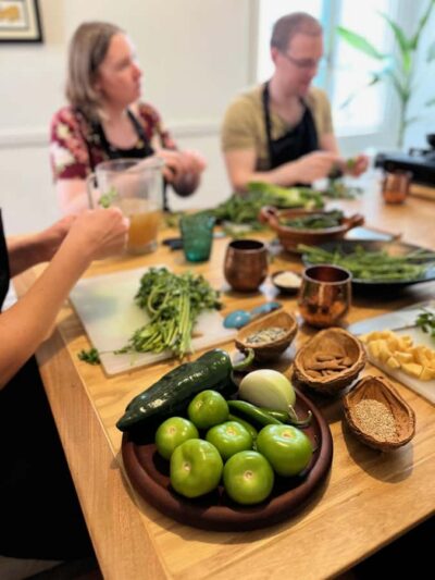 Salsa and Tortilla-Making Class with Drinks