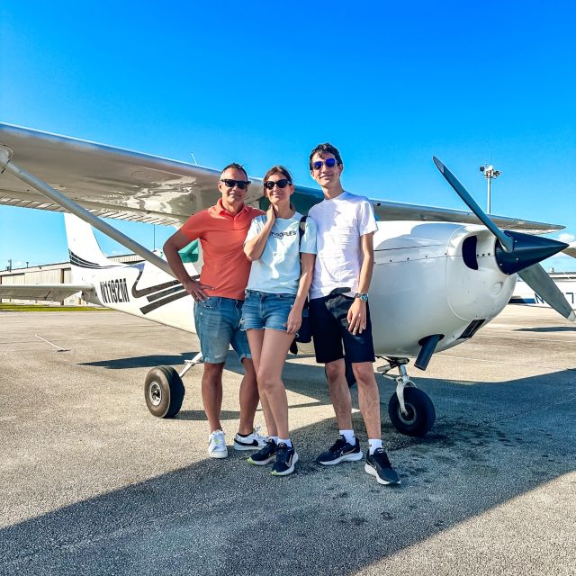 Miami Beach: South Beach Private Airplane Tour with Drinks - Taking off from Miami Executive Airport