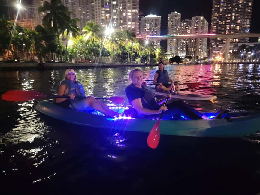 Miami: Guided LED-Lit Kayak Night Tour with Drinks - Why Miami looks best from the water after dark