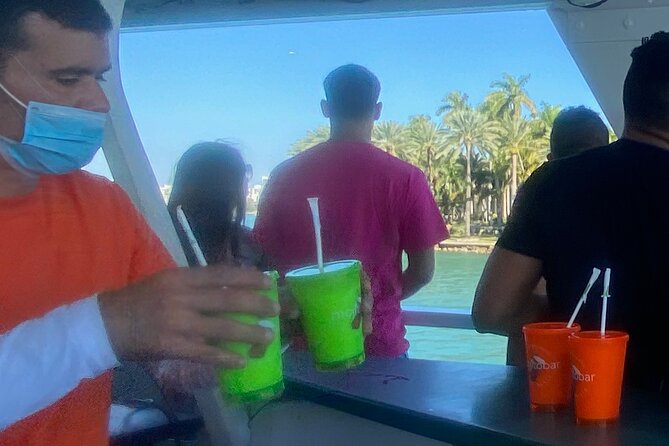 Miami Skyline: Happy Hour Cruise Music & Cash Bar - Brickell Avenue Bridge and the Miami River