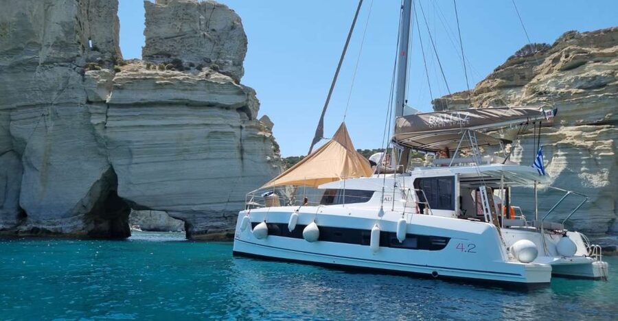 Milos: Full-Day Catamaran Cruise with Food and Open Bar - Key points to know before booking