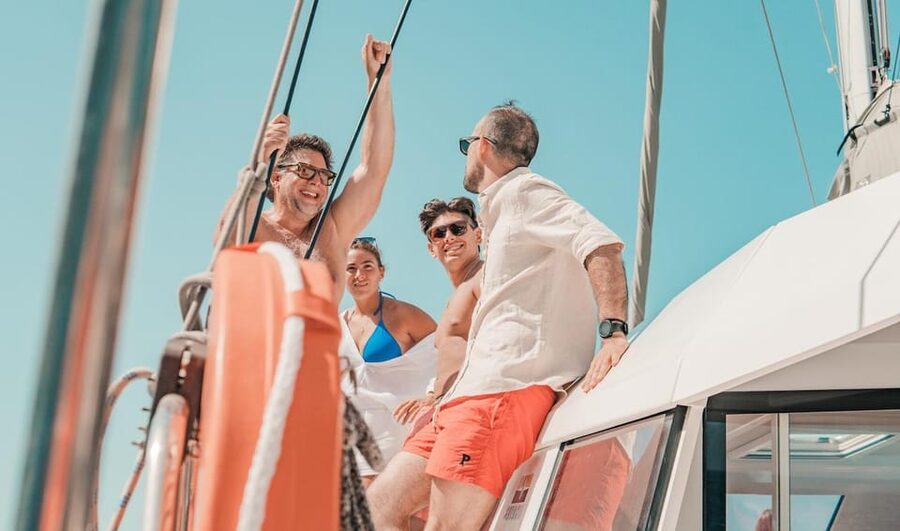 Milos: Full Day Luxury Catamaran with Full Meal & Open Bar - The return sail: Sykia, Cape Vani, and Klima