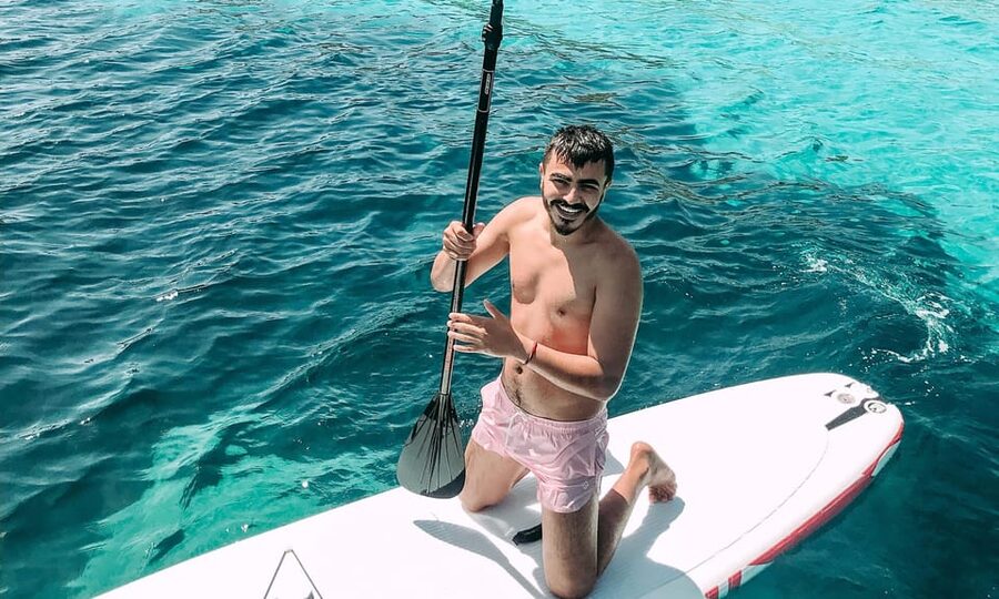 Milos: Full Day Luxury Catamaran with Full Meal & Open Bar - Sarakiniko and the white cliffs of Milos