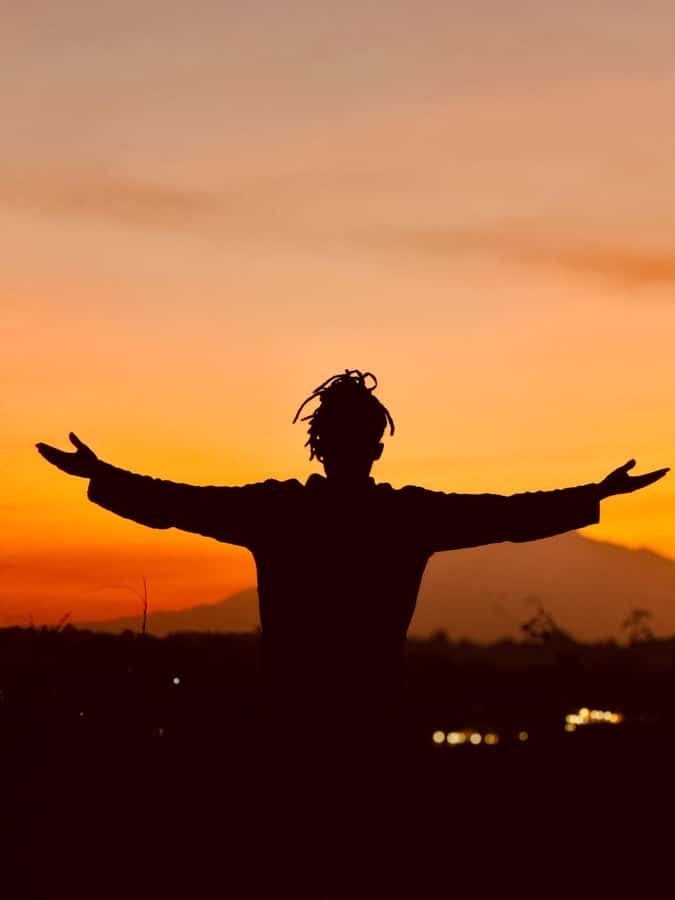 Moshi: Sunset Chill with Drinks and Roundtrip Transfer - A hilltop sunset with Kilimanjaro in the distance