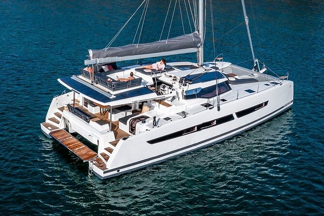 Mykonos: Brand-New Catamaran Cruise with Meal, Drinks & Transport - A five-hour escape from Mykonos crowds