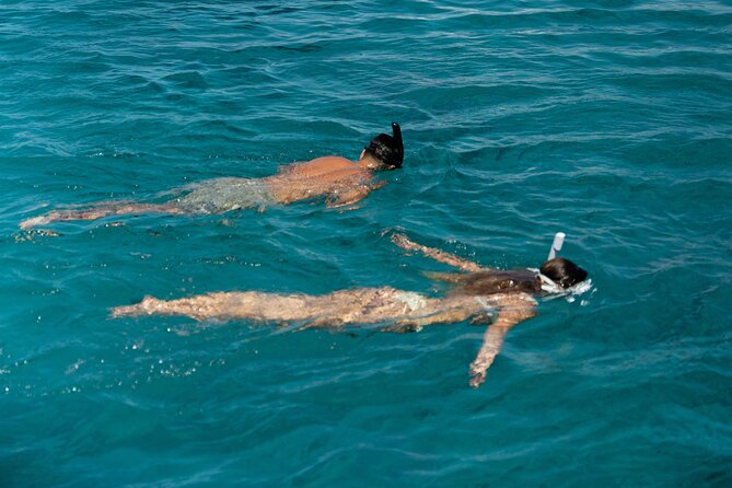 Mykonos: Brand-New Catamaran Cruise with Meal, Drinks & Transport - Lunch is part of the experience, not an afterthought