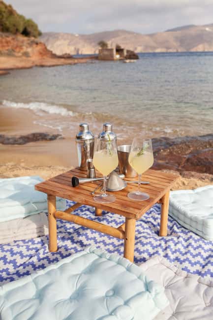 Mykonos: Cocktail Making Class on a Secluded Beach - Three Greek spirits, three different personalities