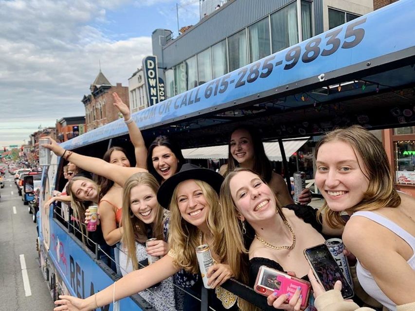 Nashville: Party Bus with DJ and Bar - Rolling past Broadway and Honky Tonk Highway