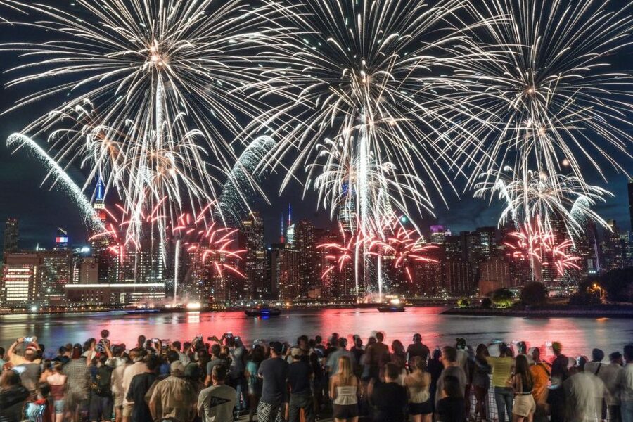 New York City: 4th of July Family Fireworks Party Cruise - Skyline views from the sky deck