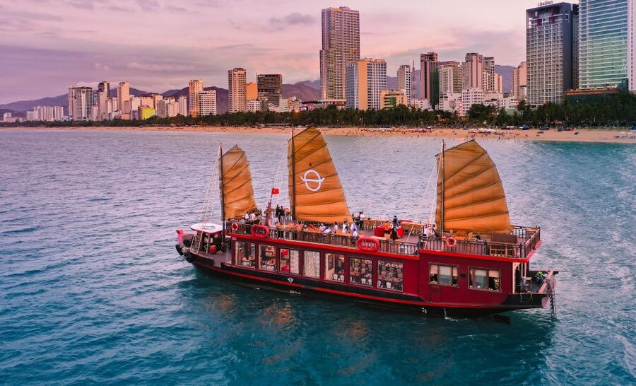 Nha Trang: Romantic Sunset Cocktails and Dinner Cruise - After-dark drinks in the lounge or on deck