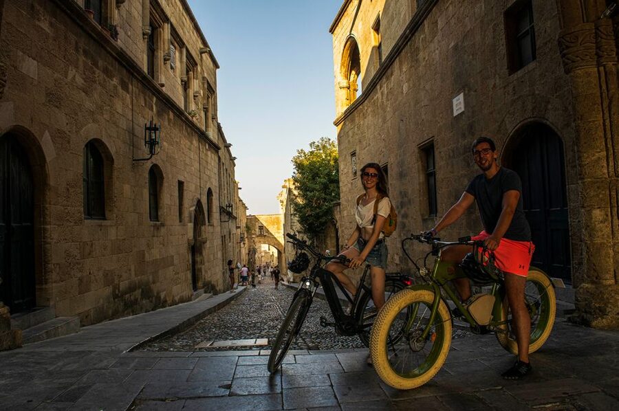 Night Rhodes: old town Gastro e-bike tour with drink & meze - Key points to know before you book