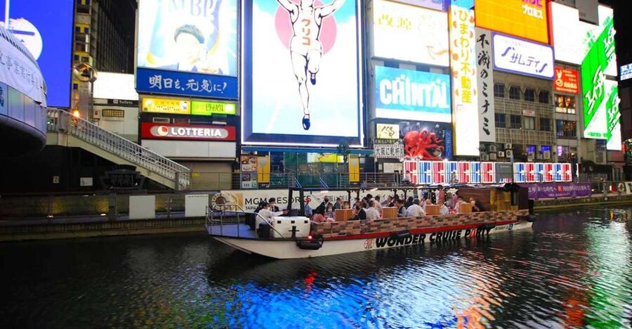 Osaka: Dotonbori District River Cruise with Drink Discount - From Kani Douraku to the Dotonbori Glico Man sign