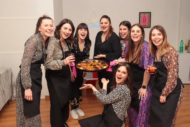 Paella Workshop with Bottomless Sangria in Central Madrid - Paella, sangria, and a shared table