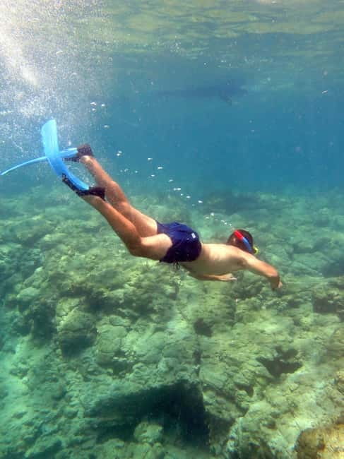 Paphos: Blue Lagoon Cruise-BBQ Lunch, Open Bar, Slide - Passing the Baths of Aphrodite