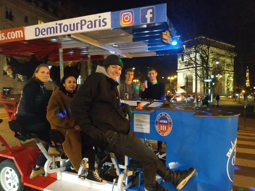 Paris: Beer Bike Bar With Drinks Included - Starting at 63 Avenue de la Grande Armée