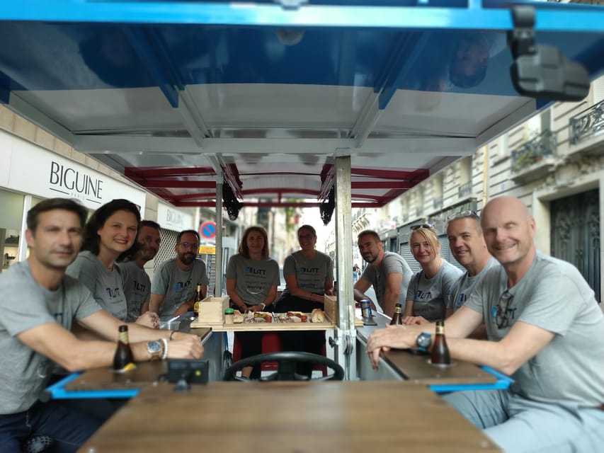Paris: Beer Bike Bar With Drinks Included - Pedaling, Drinks, and the Energy Question