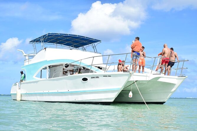 Party Boat Catamaran with Snorkeling from Punta Cana - The dolphin stop is a sighting, not a swim