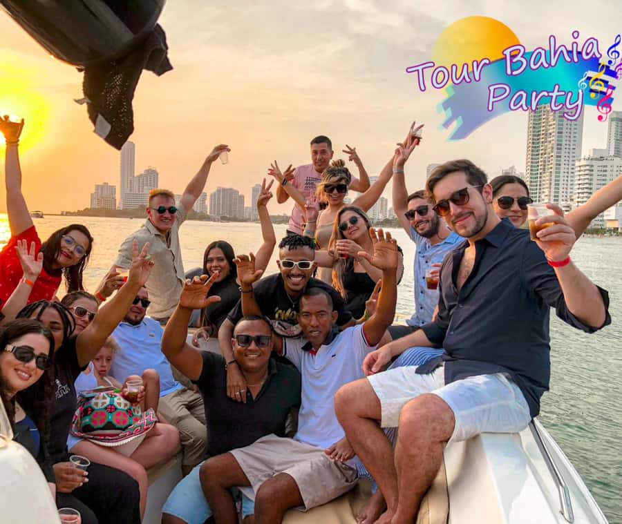 Party Boat in Cartagena Bay with NightClub Ticket - Sunset views with a Bocagrande catch