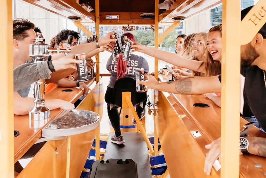 Pedal Pub Miami: Art District Party Bike Pub Crawl - The 15-Seat Bike and E-Assist