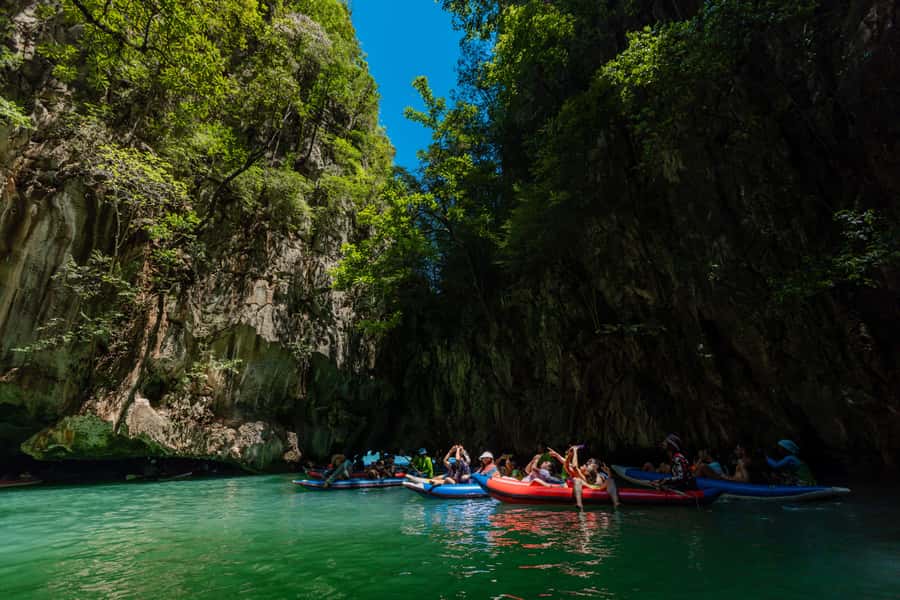 Phuket: Phang Nga Bay Lunch and Dinner Sunset Party Cruise - Sunset dinner on the boat