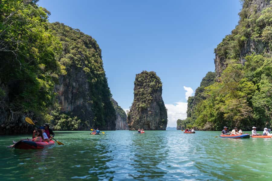Phuket: Phang Nga Bay Lunch and Dinner Sunset Party Cruise - The final act is a live DJ party