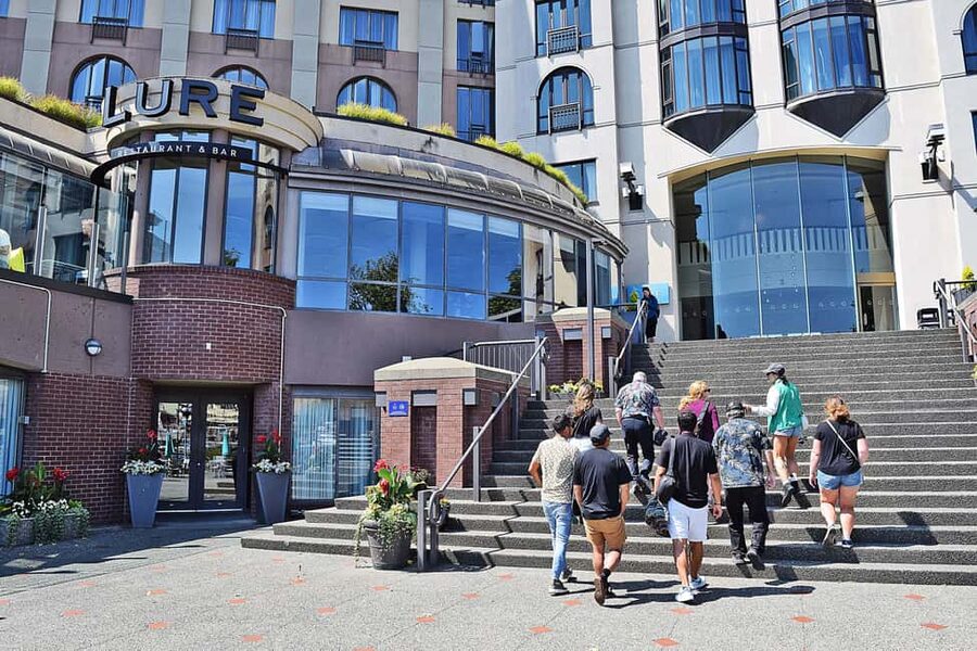Pickle Pub Crawl: Ferry Rides and Appetizers - The first water taxi, 20 minutes on the harbour
