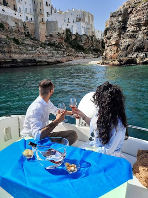 Polignano's coast and caves: a boat tour with drinks, swimming, music, and fun - Hermit’s Rock and the quieter inlets