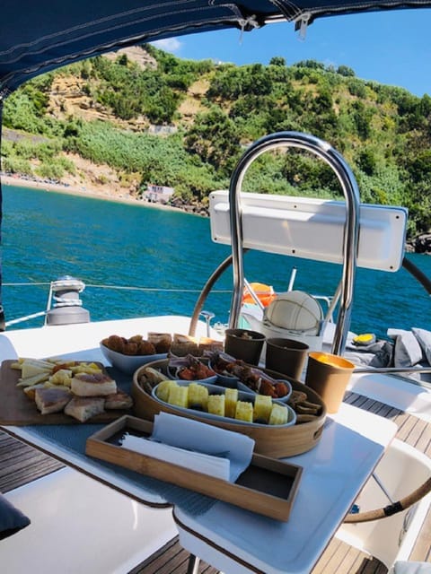 Ponta Delgada: Private Sailboat Cruise with Drinks & Snacks - Caloura: a pause for swimming and snorkeling