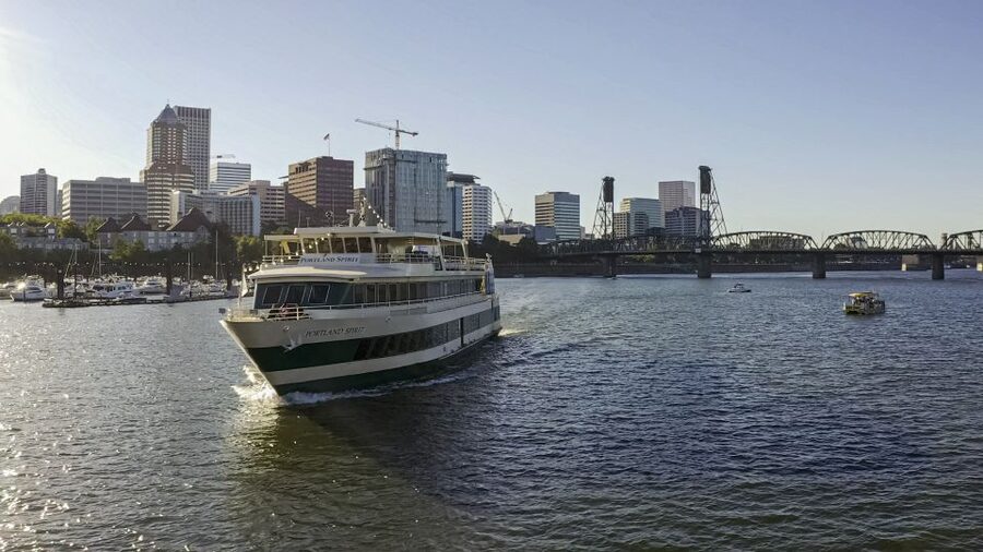 Portland: Happy Hour Sightseeing Cruise - The narration and Portland’s bridges