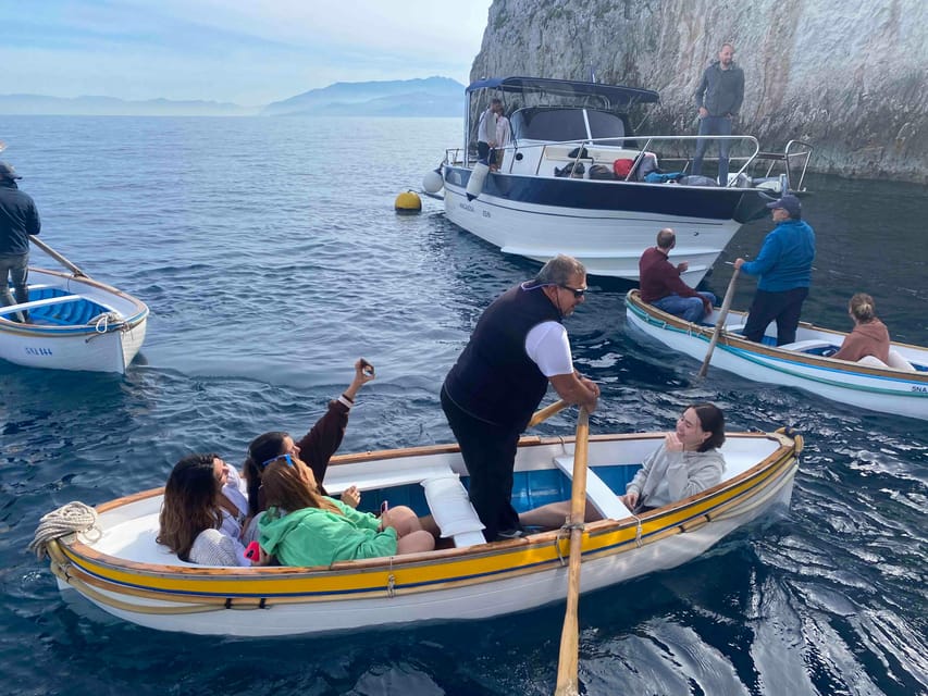 Positano: Capri and Blue Grotto Shared Boat Tour with Drinks - What the $194.57 price really covers