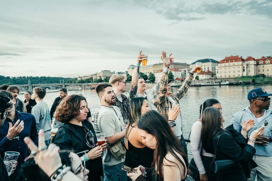 Prague: Booze Cruise with Open Bar and Duplex Entry - Two hours on the Vltava with the bar open