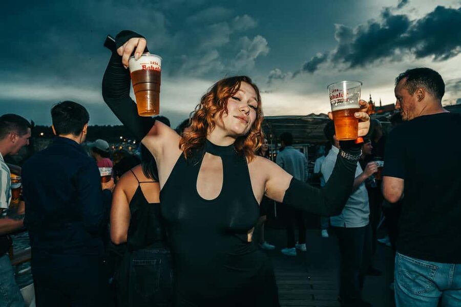 Prague: Booze Cruise with Open Bar and Duplex Entry - The move to Club Duplex