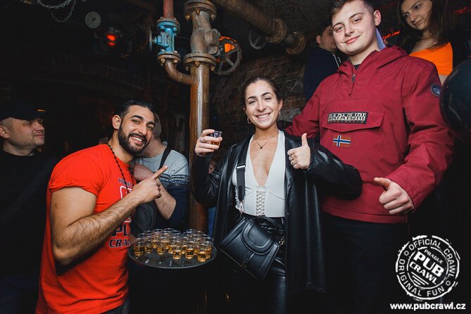 Prague Pub Crawl with Unlimited Drinks & 5 story club Entry - The guides and the social side