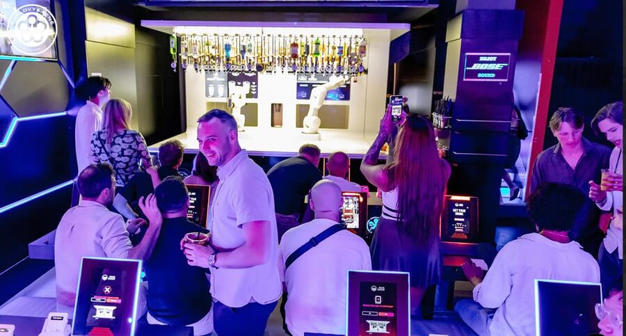 Prague: Robotic Bar Entry with a Drink Included - Seating, music, and the small-room feel
