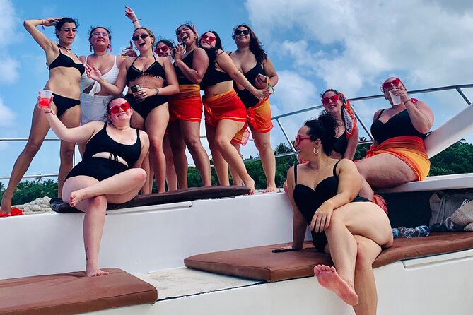 Private Catamaran Cruise with Slide & unlimited drinks - The natural pool and sandbar bring the social scene