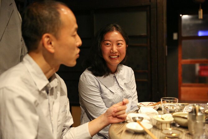Private Food & Sake Tour in Central Kyoto with Sake Sommelier - Second stop: a Kyoto standing bar