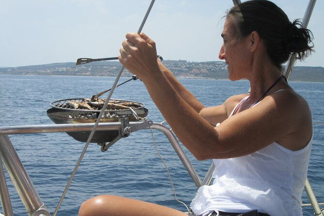 Private Sailing - dolphin Experience Estepona - drink & food - 4h - The captain and the tone onboard