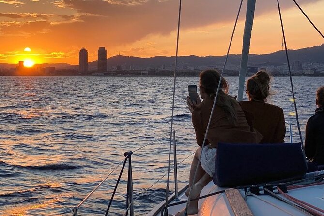 Private sailing trip from Barcelona with open bar - Swimming in the Mediterranean
