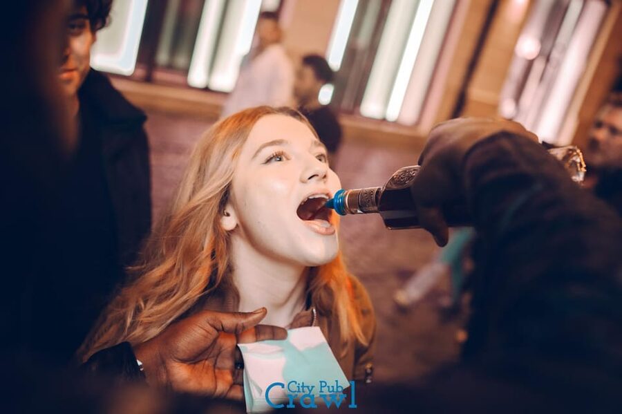 Pub Crawl - 1-hour Open Bar then Vip to 5 Clubs - Krakow - Welcome shots and the social side of the night