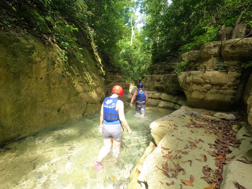 Puerto Plata: Damajagua Waterfalls Canyoning & Cocktail - The 30-minute walk into the forest