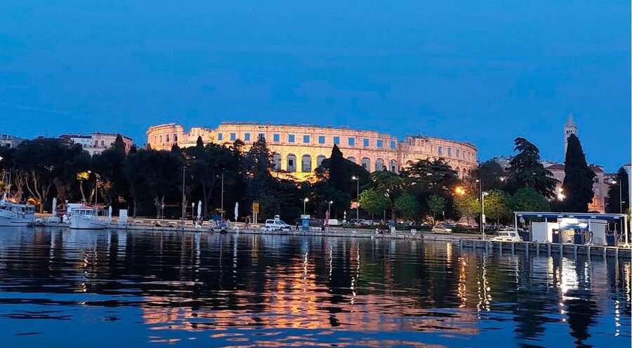 Pula: Harbor Cruise with unlimited Drinks - Pula’s Roman Arena is best seen from the harbor
