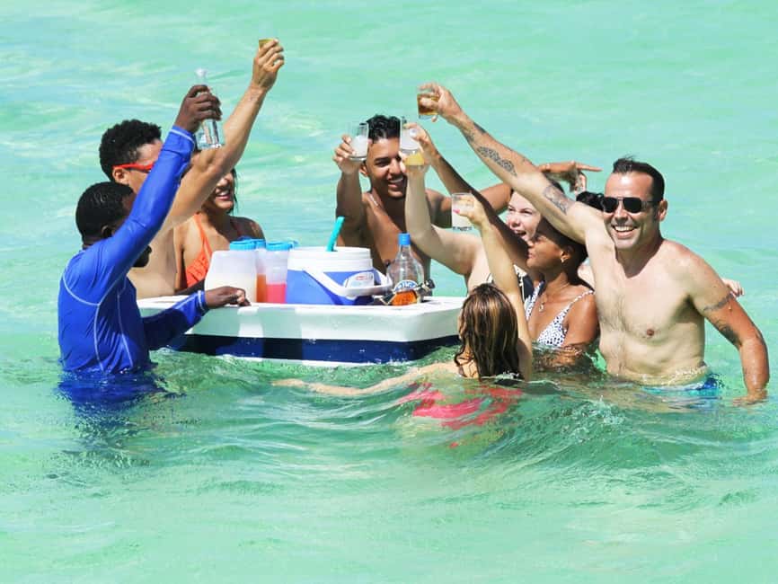 Punta Cana: Party Boat with snorkel and open bar included - The Natural Pool and Sandbar Party