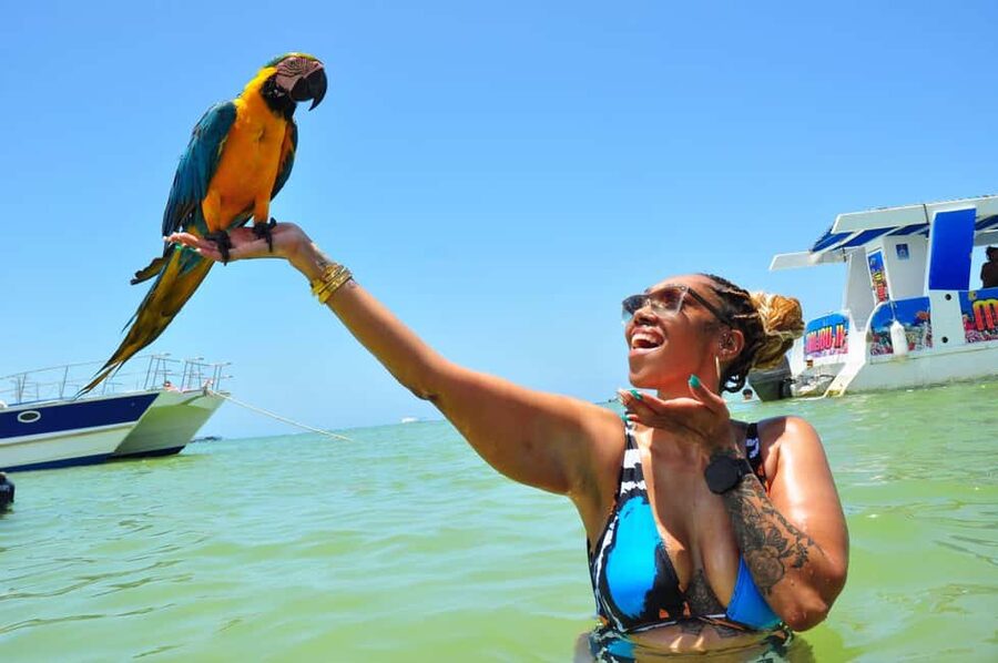 Punta Cana: Party Boat with Snorkeling, Open Bar And Hip Hop - Stop three: crystal water, the slide, and the floating pad