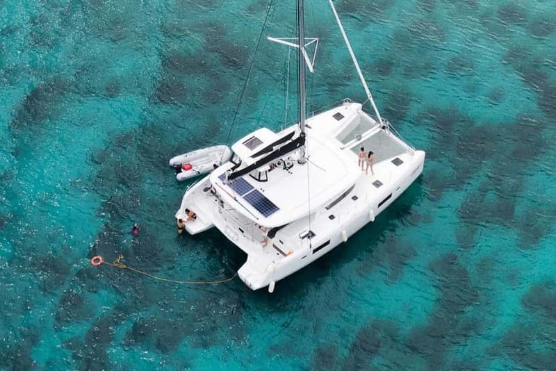 Rhodes: All inclusive Catamaran Escape with Lunch & Drinks - Six hours from Mandraki Harbour to Rhodes’ best bays