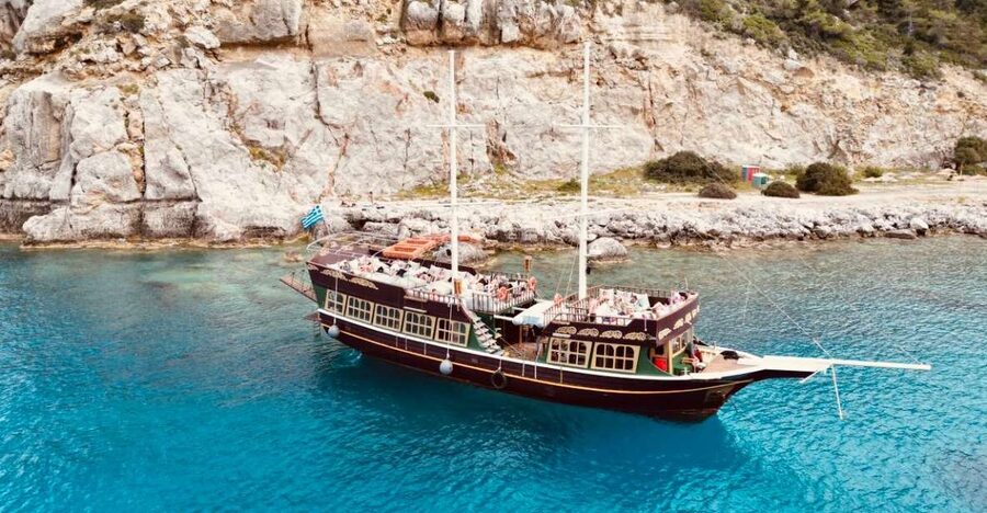 Rhodes: All Inclusive Day Cruise with BBQ & Unlimited Drinks - Setting sail from Mandraki Harbour at 10:00