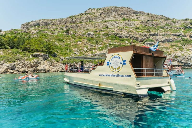 Rhodes: Anthony Quinn, Ladiko and Caves All-Inclusive Cruise - Boarding Aphrodite at Faliraki port