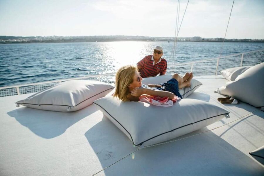 Rhodes: Boat Tour with Snorkeling, Gourmet Buffet & Open Bar - Six hours aboard Romantika