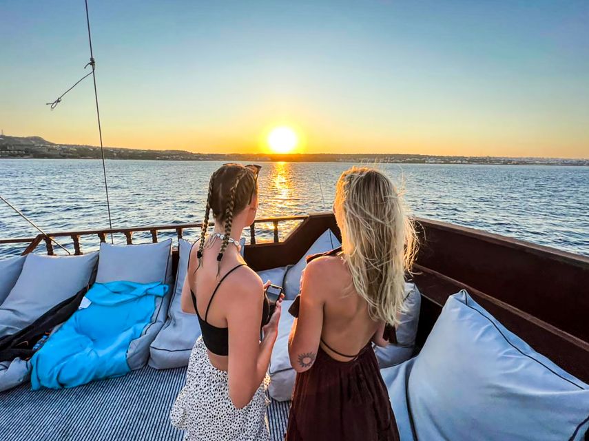 Rhodes: Sunset Cruise with Greek BBQ and Unlimited Drinks - Kallithea Springs: one hour for swimming or sitting back