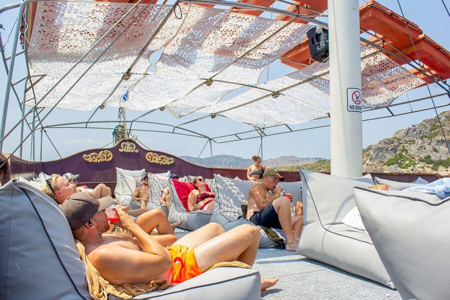 Rhodes: Sunset Cruise with Greek BBQ and Unlimited Drinks - Value at $35 per person