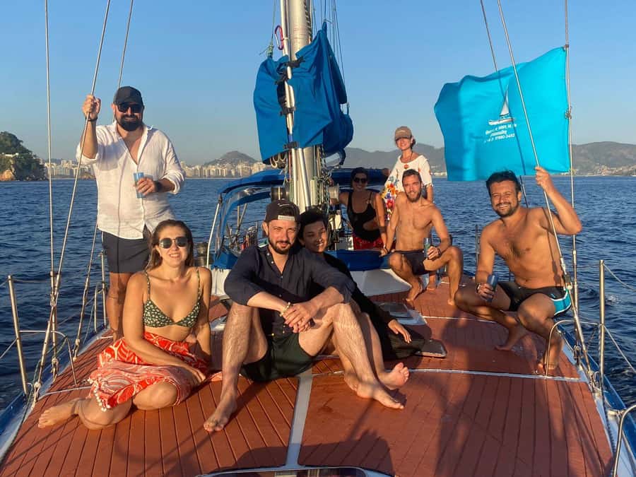 Rio de Janeiro: Sunset Sailboat Tour with Open Bar - Swimming from the boat